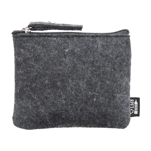 Refelt Money RPET felt purse Dark grey