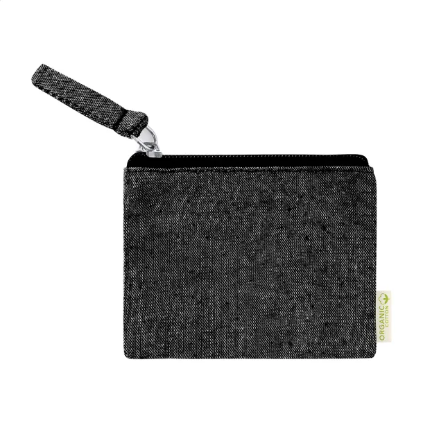 Florin cotton purse Black