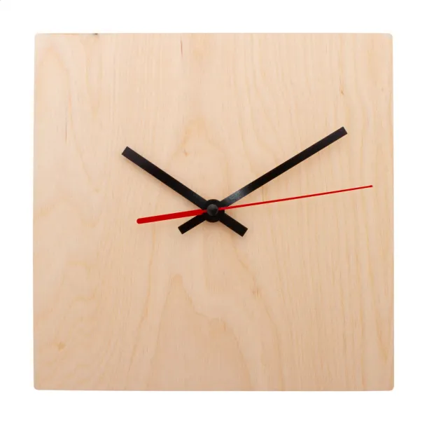 BeTime Wood B personalizirani zidni sat Prirodna