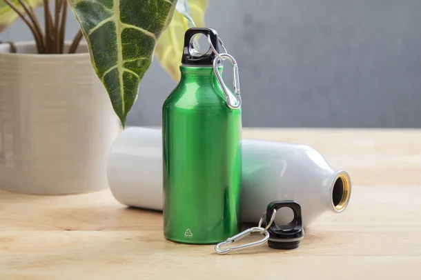 Raluto recycled aluminium bottle Green
