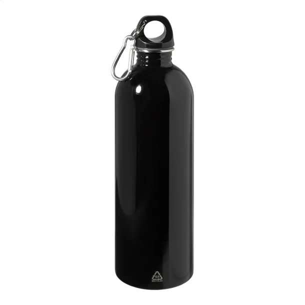 Ressuto XL boca od recikliranog nehrđajućeg čelika, 750 ml Crna