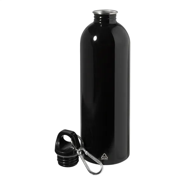 Ressuto XL recycled stainless steel bottle Black