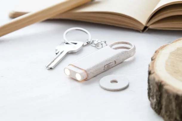 Bopor trolley coin keyring Natural