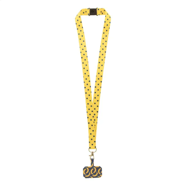 Subyard Mobile Safe custom RPET mobile holder lanyard White