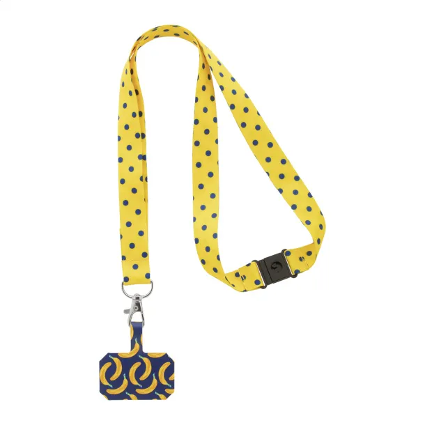 Subyard Mobile Safe custom RPET mobile holder lanyard White