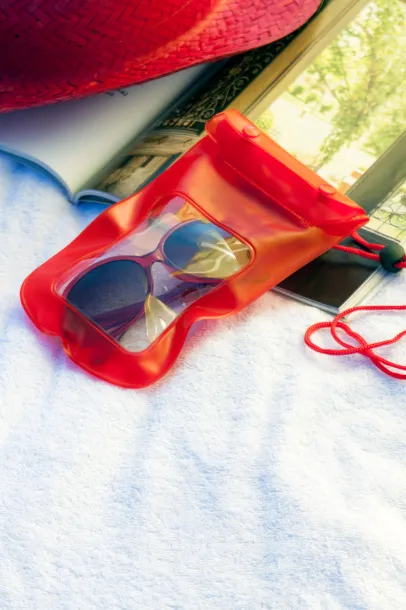 Chopy waterproof mobile case Red
