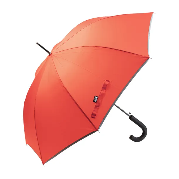 Thunder Max reflective RPET umbrella Red