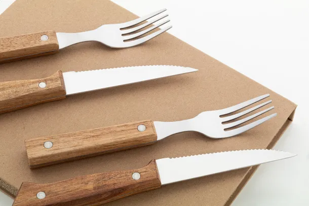 Tomahawk steak cutlery set Natural