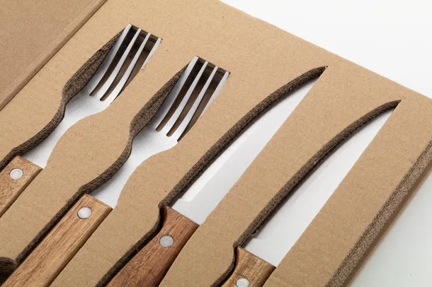 Tomahawk steak cutlery set Natural