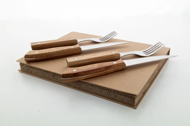 Tomahawk steak cutlery set Natural