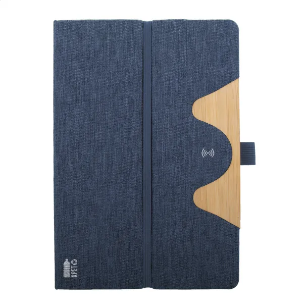 Chatom RPET wireless charger notebook Dark blue