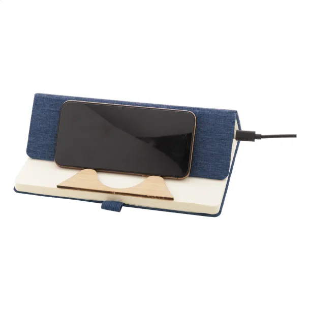 Chatom RPET wireless charger notebook Dark blue