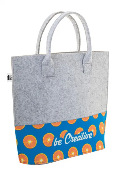 CreaFelt Shop C custom RPET shopping bag White Grey