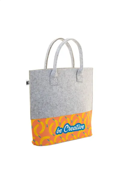 CreaFelt Shop C custom RPET shopping bag White Grey