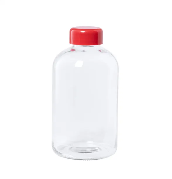 Tesso glass sport bottle Red