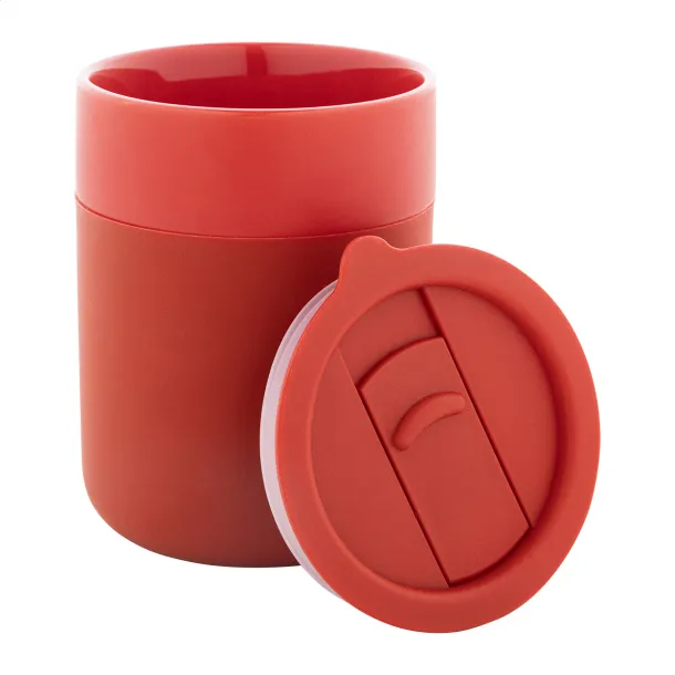 Liberica putna šalica, 300 ml Crvena