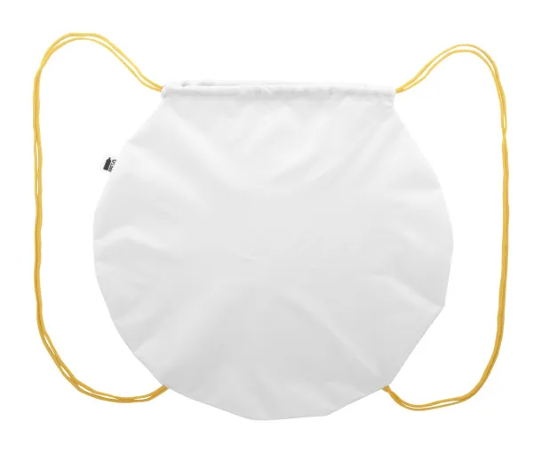 CreaDraw Circle custom drawstring bag Yellow White