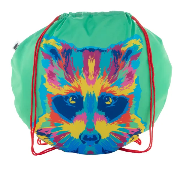 CreaDraw Circle custom drawstring bag Red White