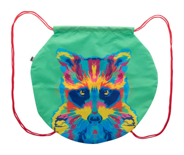CreaDraw Circle custom drawstring bag Red White