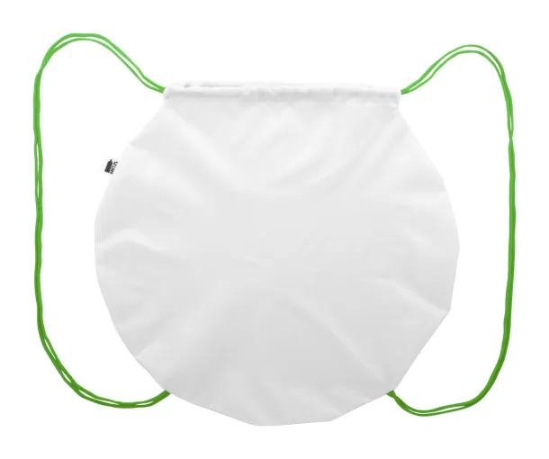 CreaDraw Circle custom drawstring bag Green White