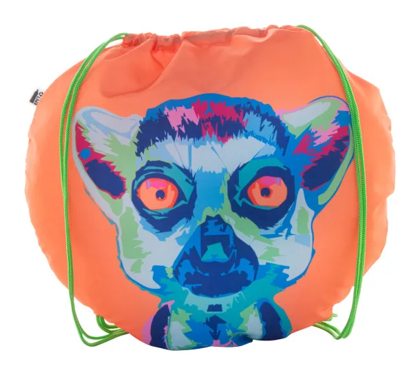 CreaDraw Circle custom drawstring bag Green White