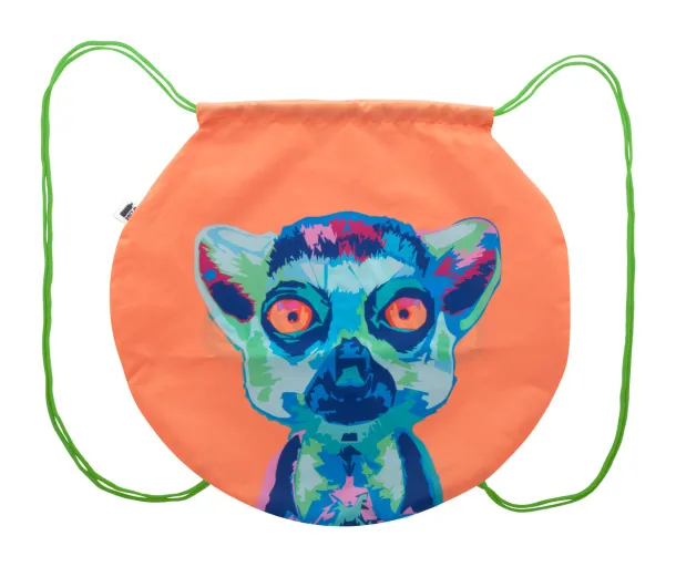 CreaDraw Circle custom drawstring bag Green White