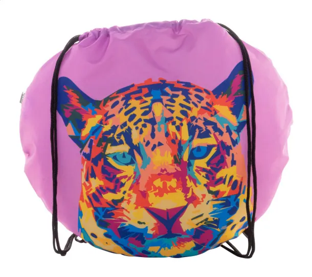 CreaDraw Circle custom drawstring bag Black White