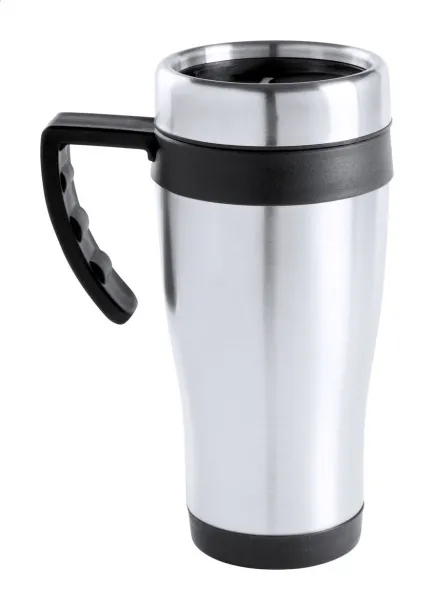 Caprol Plus termo šalica, 450 ml Crna Srebrna