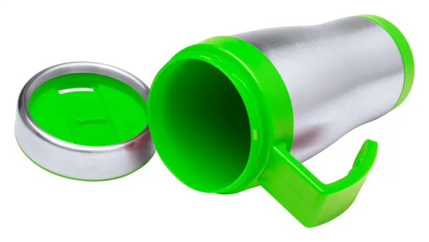 Caprol Plus termo šalica, 450 ml Limeta zelena Srebrna