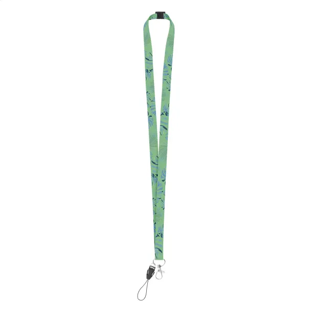 Subyard 15 B Safe custom sublimation lanyard White