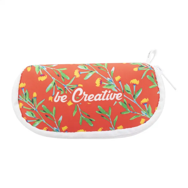 PrintSun Zip prilagođena futrola za naočale od RPET materijala Bijela