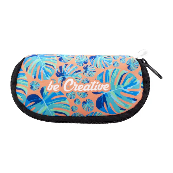 PrintSun Zip custom RPET sunglasses case Black