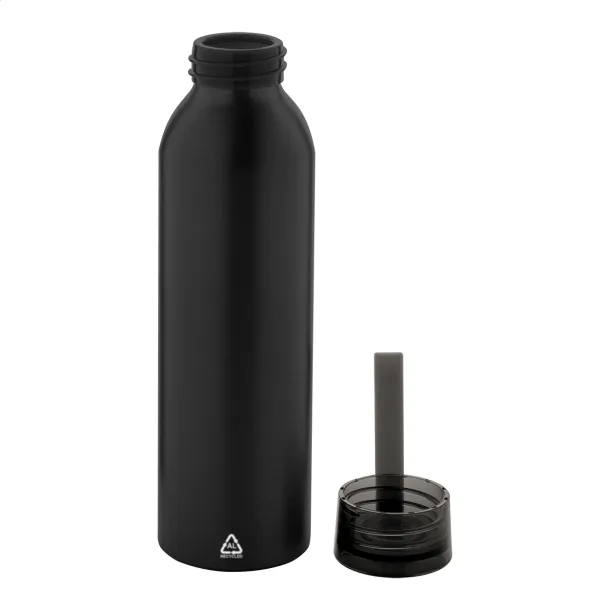 Ralusip recycled aluminium bottle Black