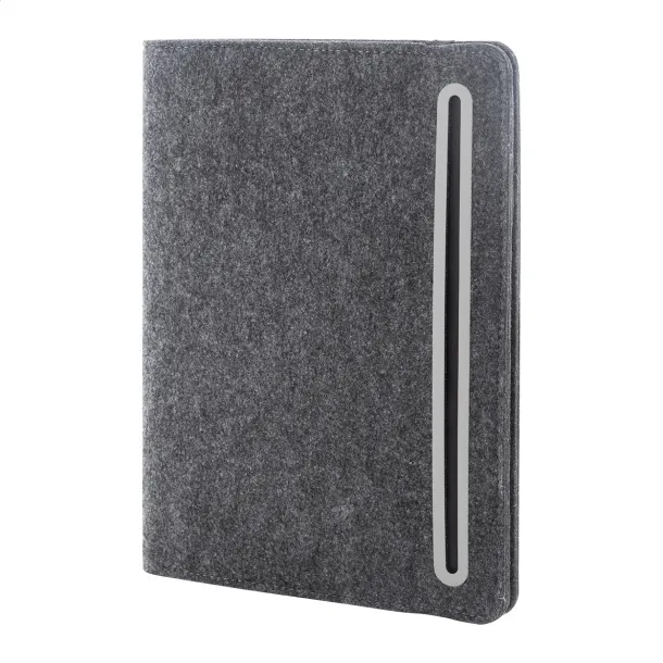 Refelt Meet notes mapa od RPET filca, A5 Tamno siva