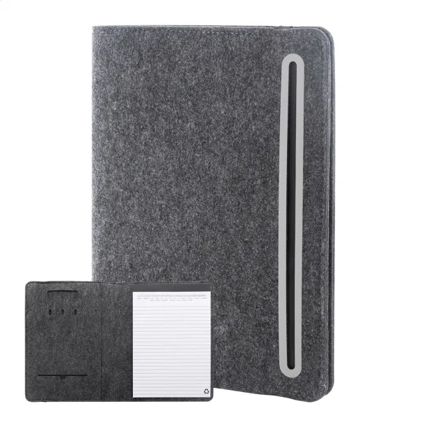 Refelt Meet A5 RPET felt document folder Dark grey