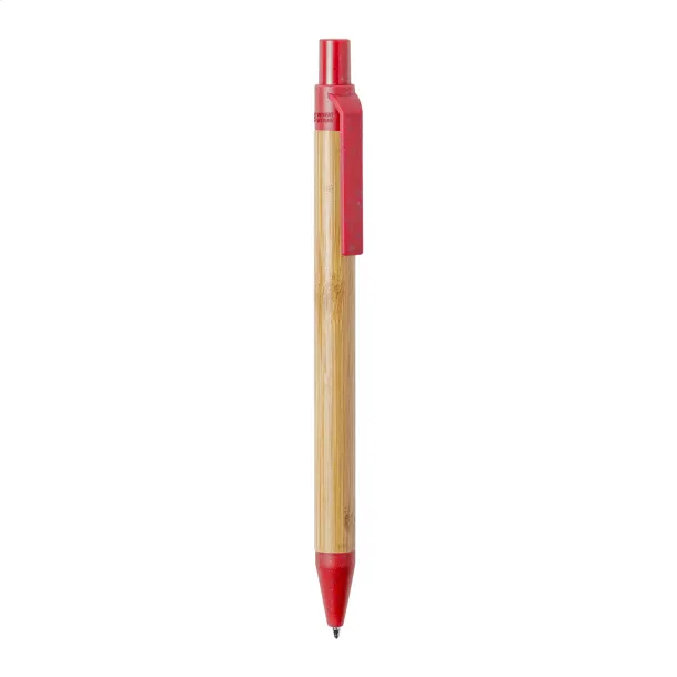 Slothic bamboo ballpoint pen Red Natural