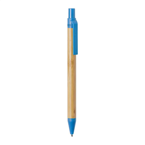 Slothic bamboo ballpoint pen Blue Natural