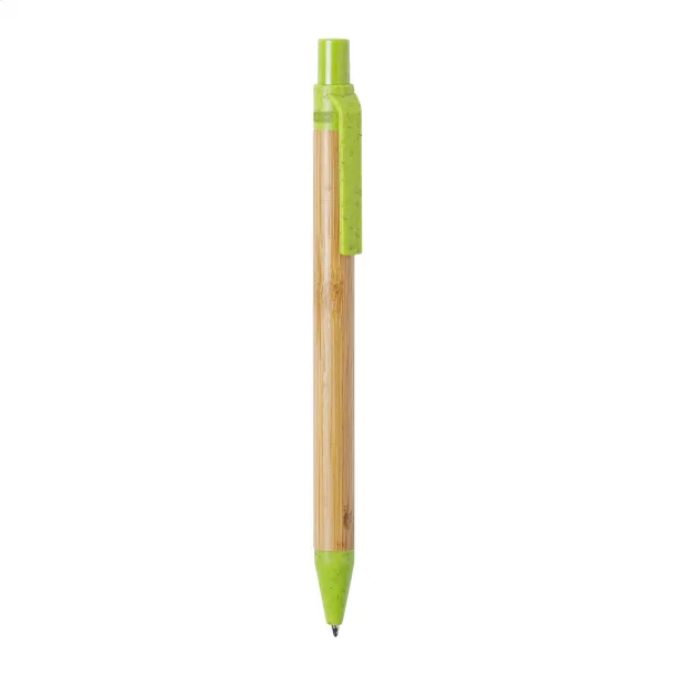 Slothic bamboo ballpoint pen Lime green Natural