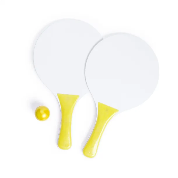 Negril beach tennis Yellow White