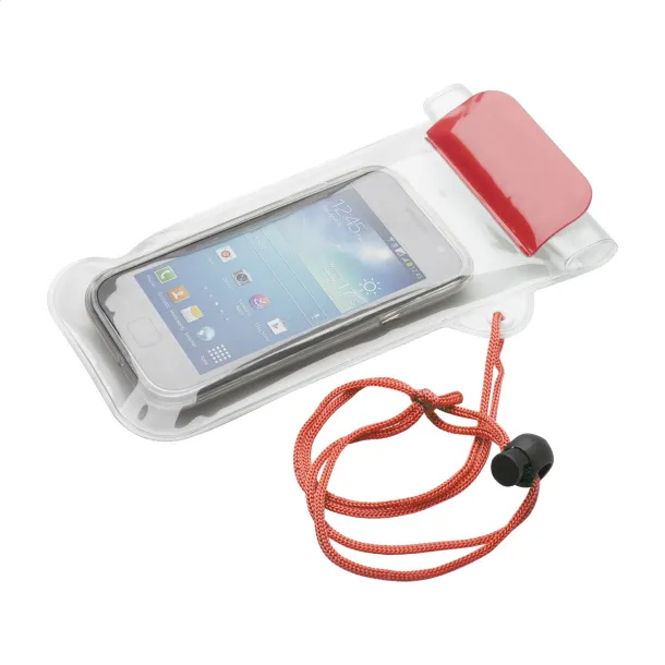 Wapro waterproof mobile case Red Transparent
