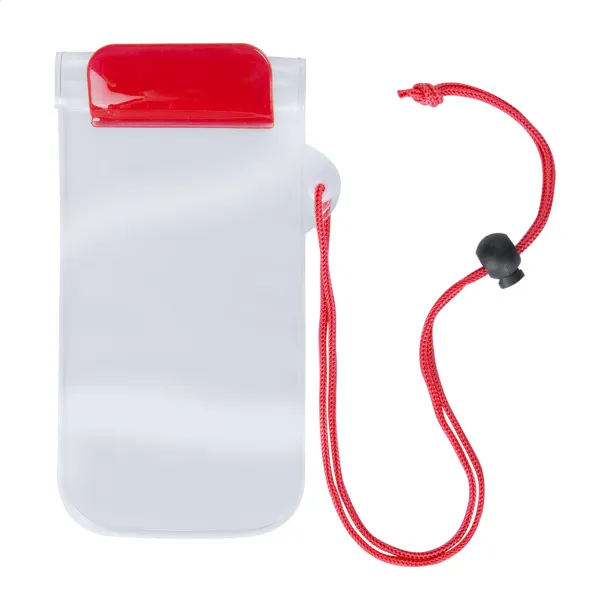Wapro waterproof mobile case Red Transparent