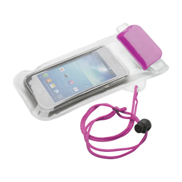 Wapro waterproof mobile case Pink Transparent