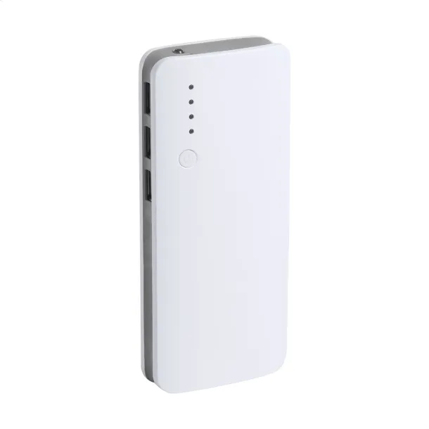 Tenak USB prijenosna baterija, 10 000 mAh ash grey Bijela