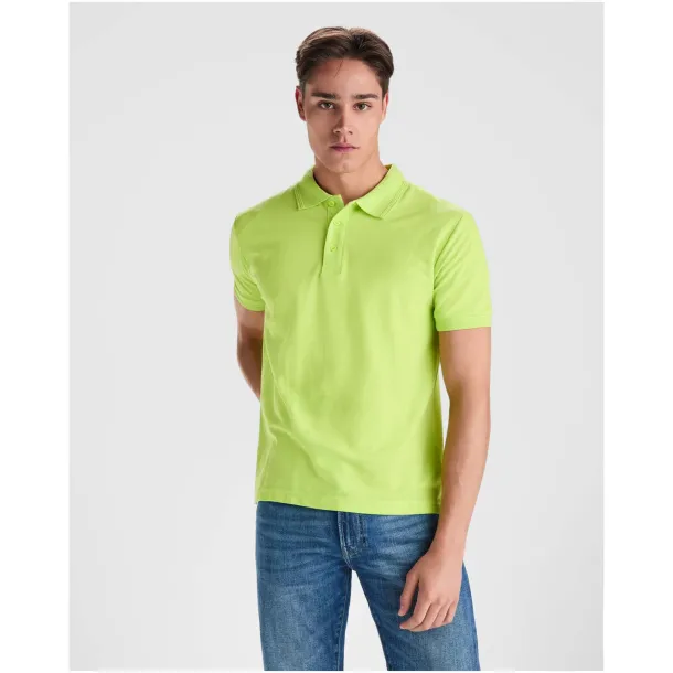 Pegaso Premium short sleeve men's polo - Roly Blue