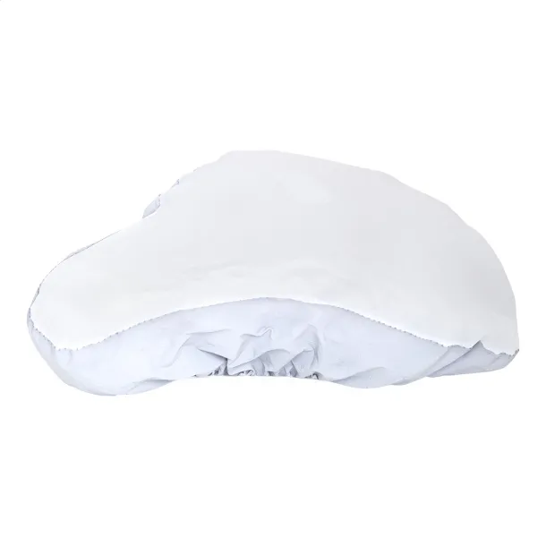 Lumiride reflective RPET bicycle seat cover White