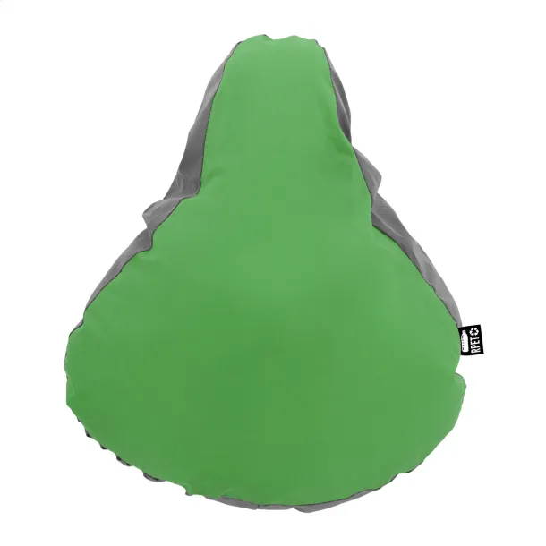 Lumiride reflective RPET bicycle seat cover Green