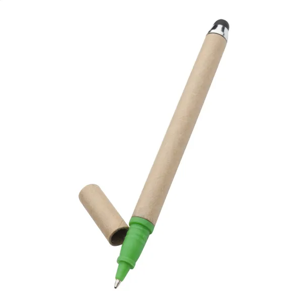 EcoTouch recycled paper touch ballpoint pen Green Natural