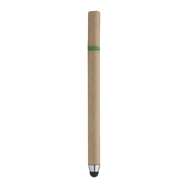 EcoTouch recycled paper touch ballpoint pen Green Natural