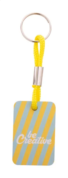 Woody Plus D custom keyring Yellow Natural
