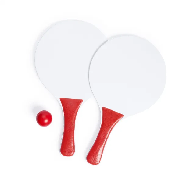 Negril beach tennis Red White